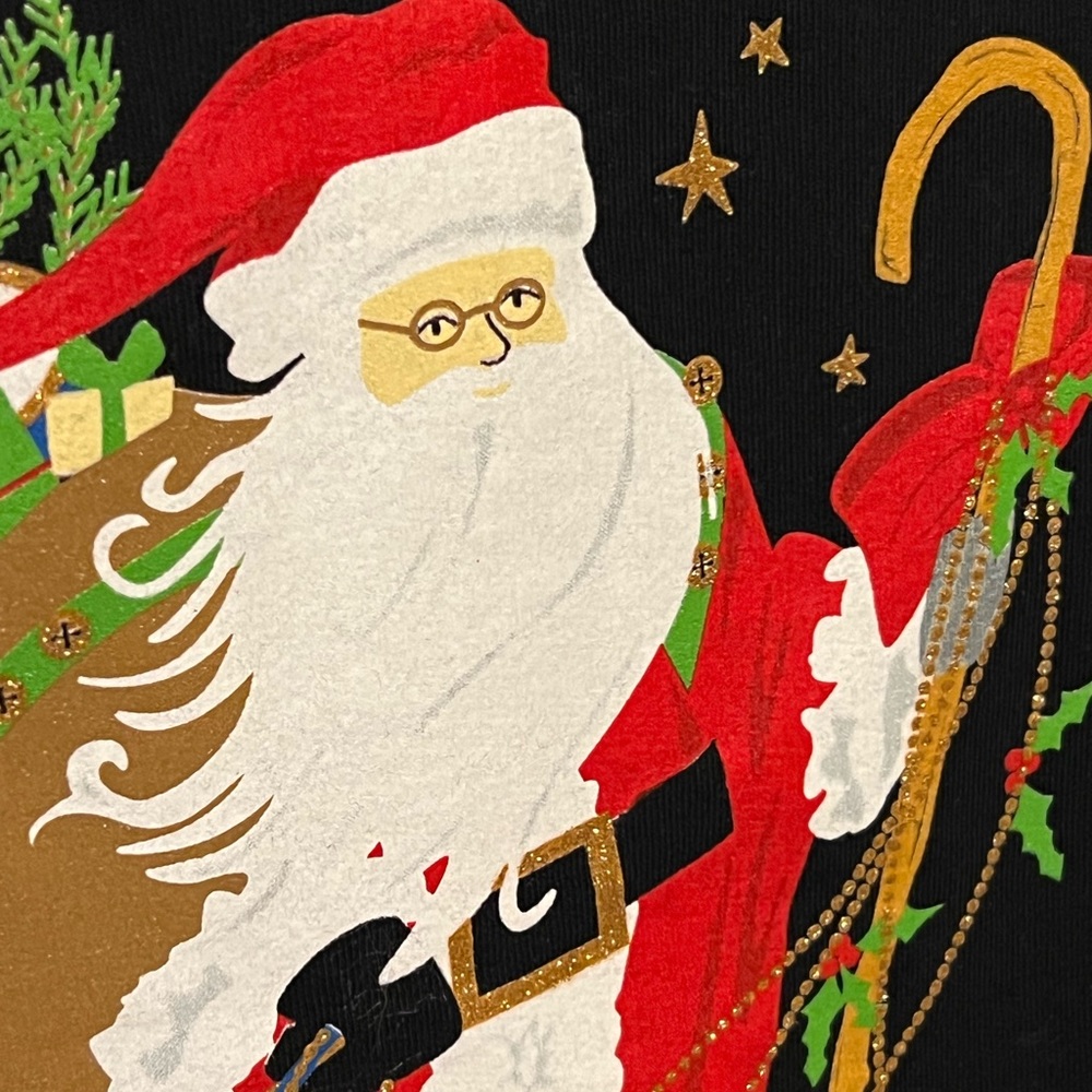 SOLD!!! XL 16/18 Santa Claus Sparkles BELIEVE Toy Sack Christmas Tree - Picture 3 of 14